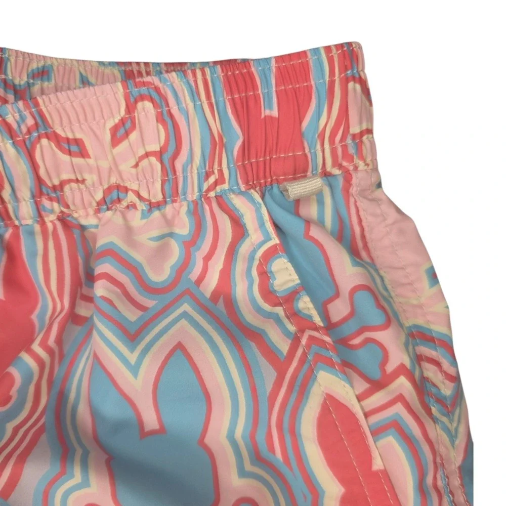 Psycho Bunny Mens XS Multicolor All Over Print Chuck Lightweight Swim Shorts
